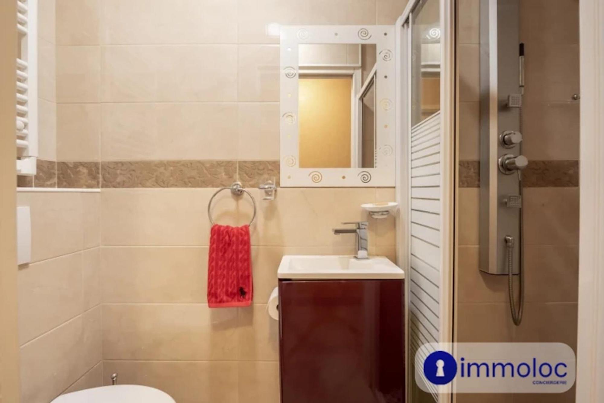 Air-Conditioned Apartment With Terrace Sea View Niza Exterior foto